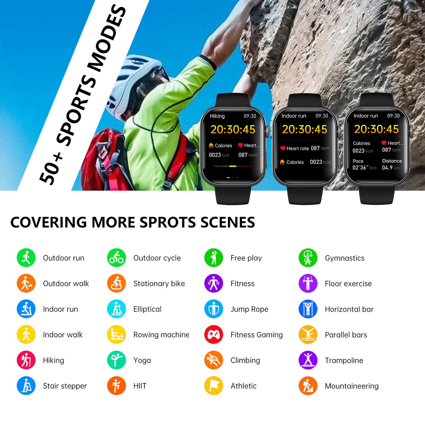 Best ECG Smart Watch of 2025 With Blood Pressure Monitor+Blood Glucose Monitoring Wautton Outdoor Gear