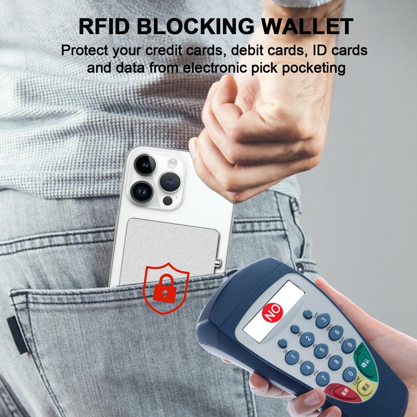 RFID Blocking Wallet Minimalist Slim Card Holder for Magsafe with Adjustable Stand, Metal Pop Up Magnetic Wallet for Men TOYFID TOYFID Wallet