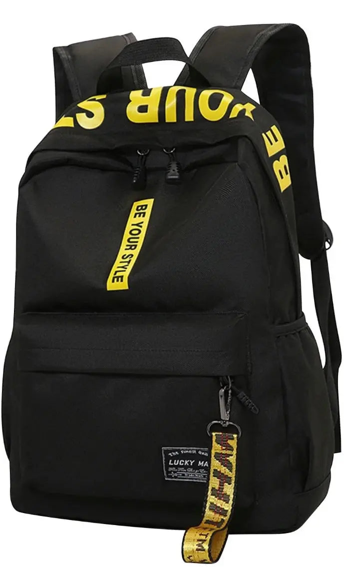 Fashion Forward Black & Yellow Backpack GodsGirl315