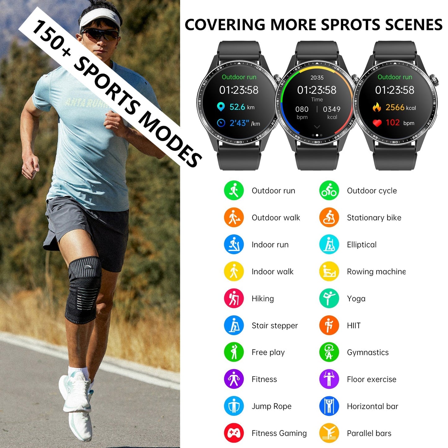 Healthy Blood Oxygen Smart Watch Men ECG+PPG Precise Body Temperature Heart Rate Monitor Smartwatch HRV Blood Pressure Watches WAUTTON