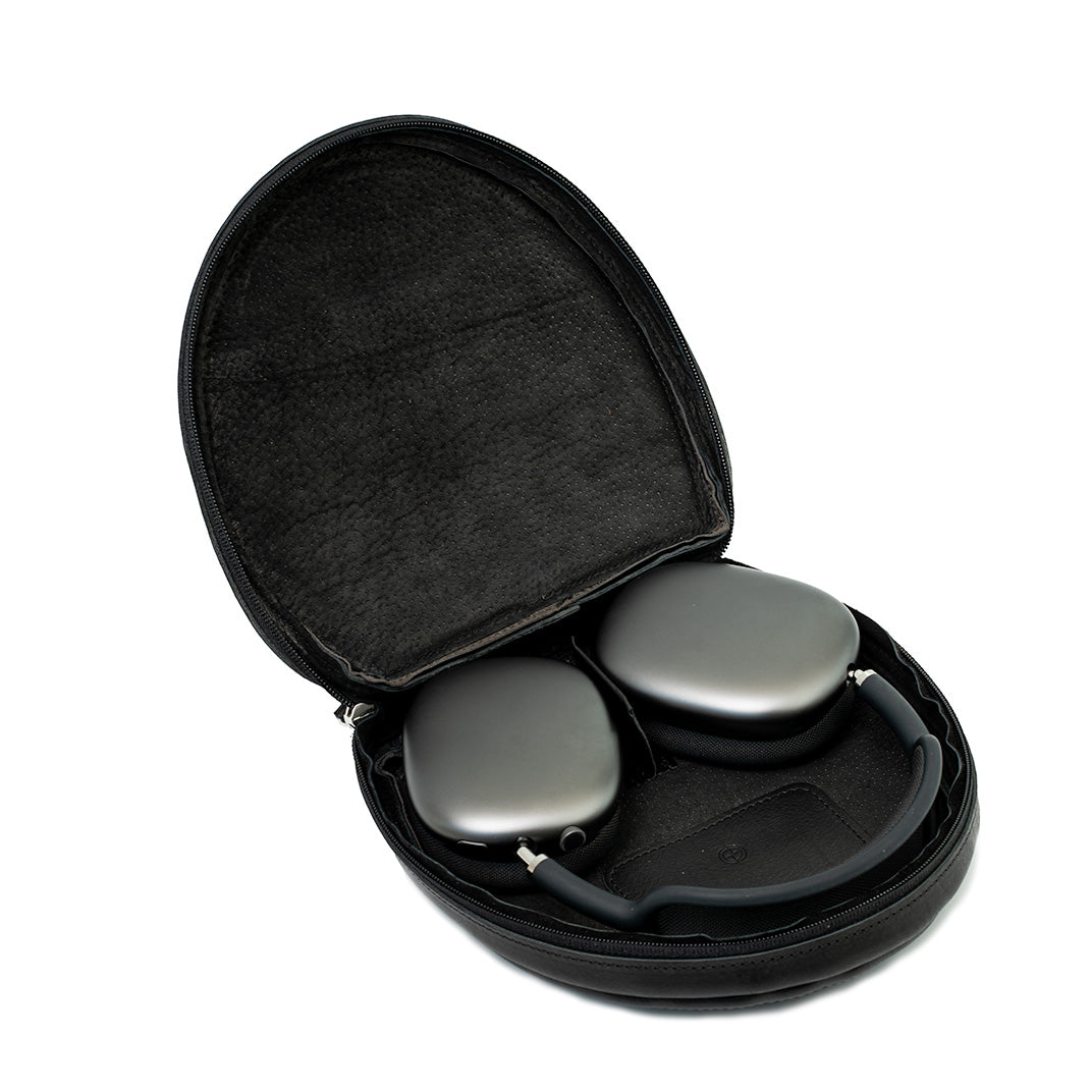 Leather Case for AirPods Max (Black) Geometric Goods