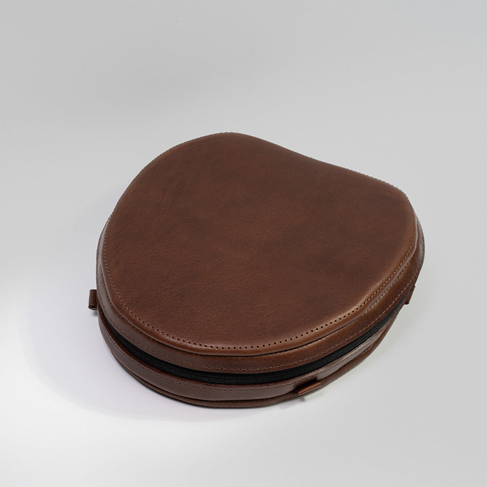 Leather Case for AirPods Max (Mahogany) Geometric Goods