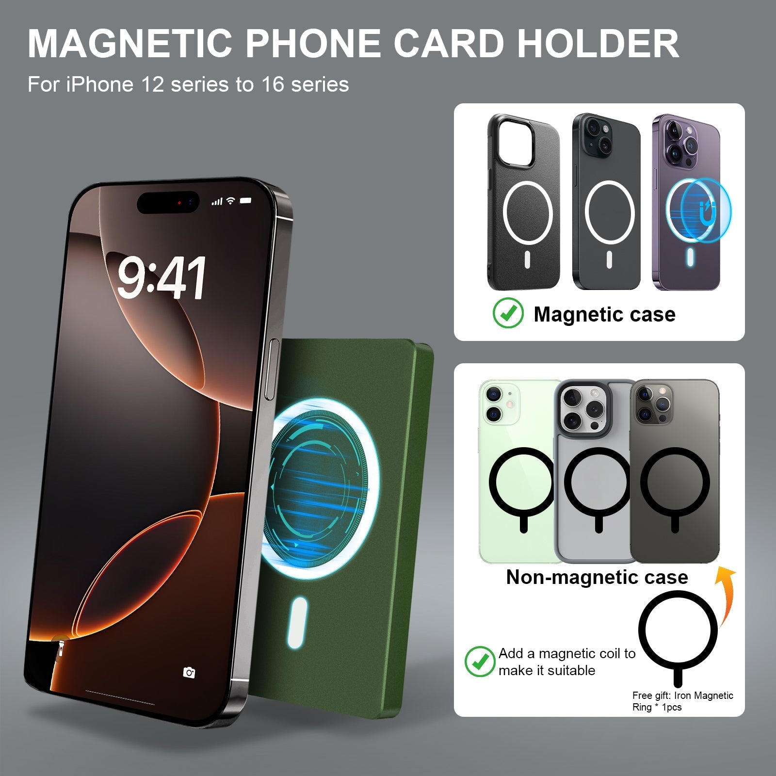 Minimalist Pop up Wallet with Money Clip, All Aluminum Slide Rfid Slim Card Holder TOYFID Wallet