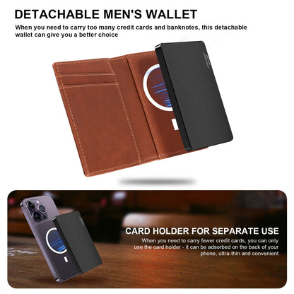 TOYFID Aluminum Alloy Wallet With Genuine Leather Cover Men's Billfolds TOYFID Wallet