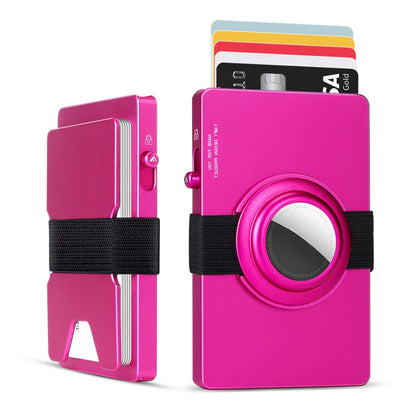 TOYFID All-Aluminum Pop Up Slide Rfid Slim Card Holder Wallet With Airtag Holder TOYFID Wallet