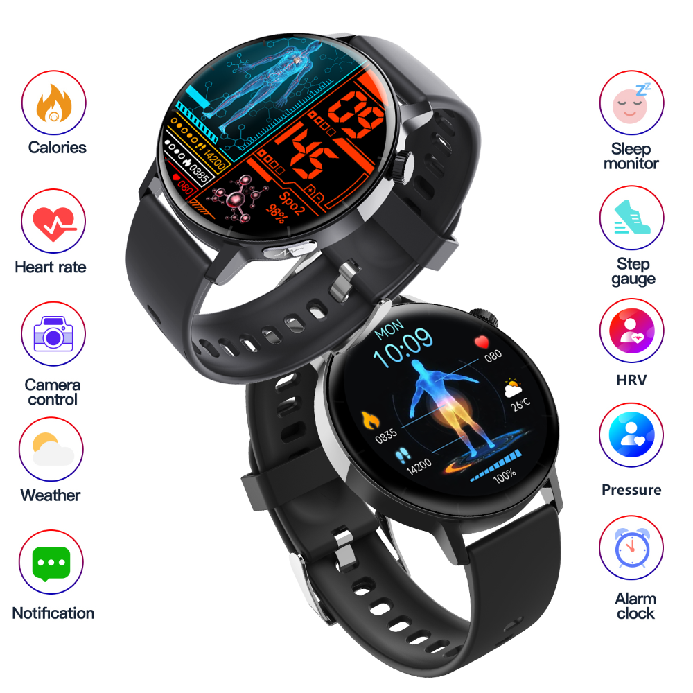 ECG monitor Smart Watch Non Invasive Blood Glucose Smart Watch with Blood Component Analysis Wautton Outdoor Gear