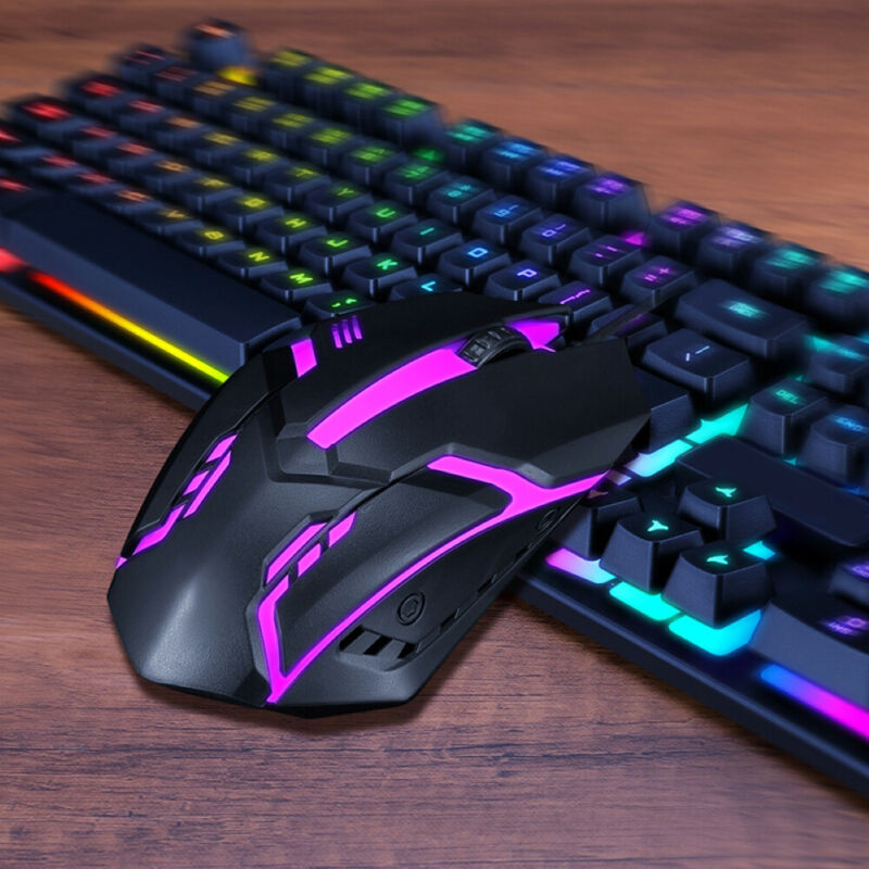 TF200 Gaming Keyboard & Mouse Combo Illuminated USB Wired 104‑Key